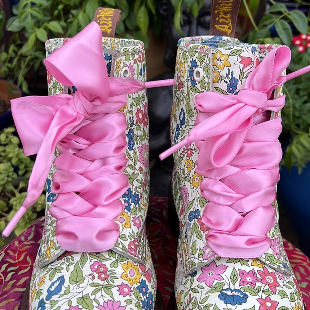 Dr. Martens Liberty Floral Colorful Leather Boots - Picture 12 of 17
